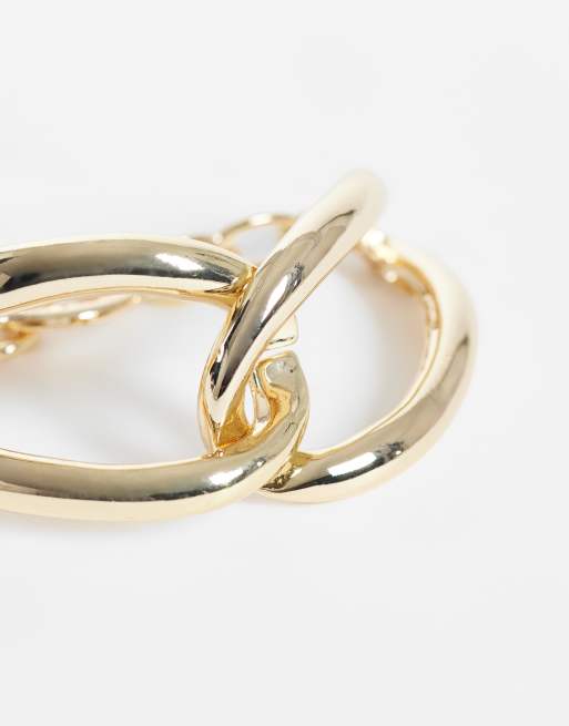 ASOS DESIGN Armband mit markanter T-Bar-Kette in Goldoptik, 3 von 3