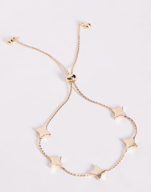 ASOS DESIGN - Armbandje met treksluiting en sterren in goudkleur, 2 van 3
