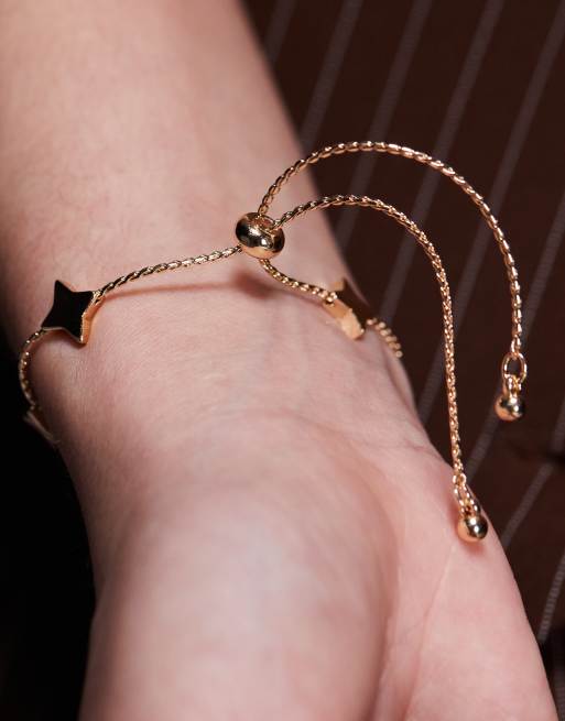 ASOS DESIGN - Armbandje met treksluiting en sterren in goudkleur, 3 van 3