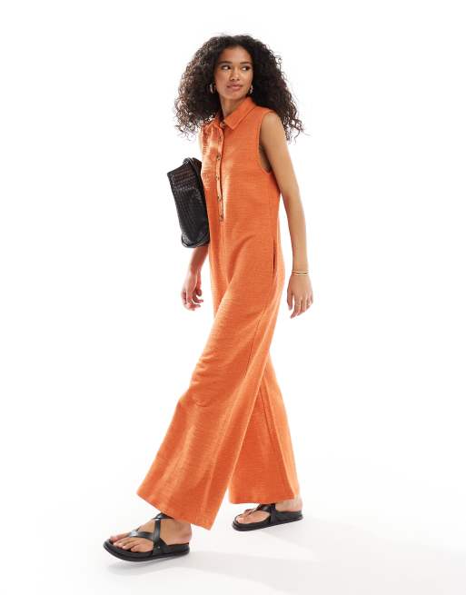 Asos jumpsuit orange clearance