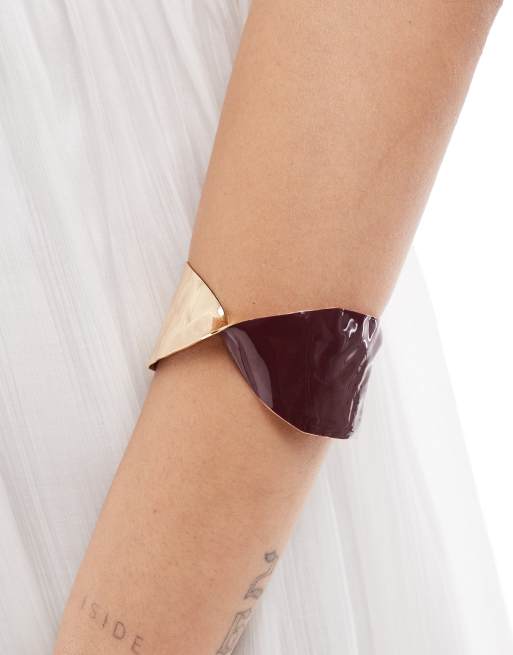 ASOS DESIGN – Armreif mit geschmolzenem Detail aus Emaille, 3 von 4