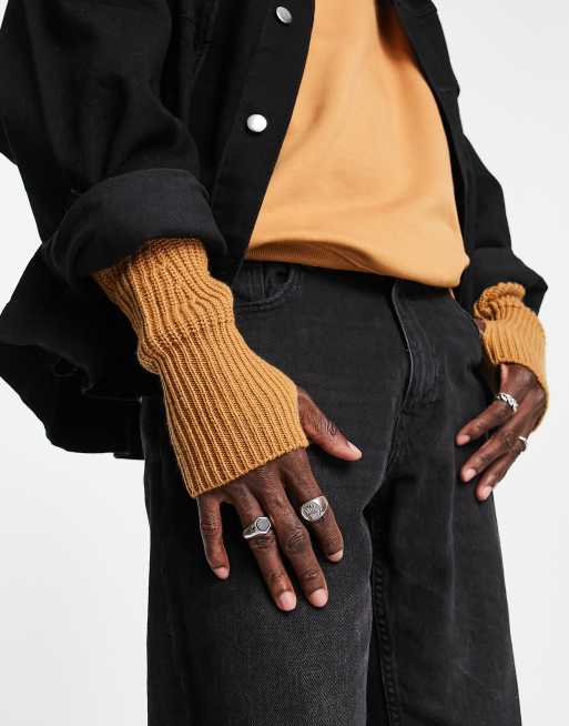 ASOS DESIGN - Armwarmers in camel
