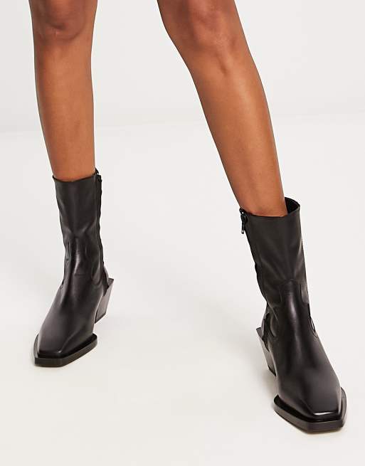 Asos western ankle on sale boots