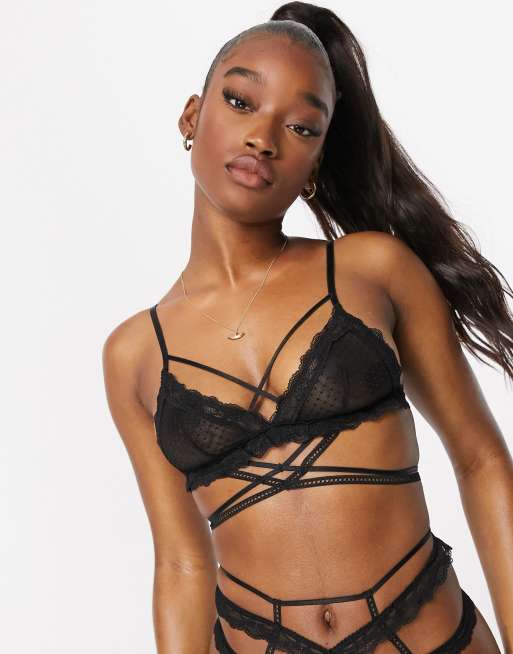 Black, Triangle Bra, Bralette Design