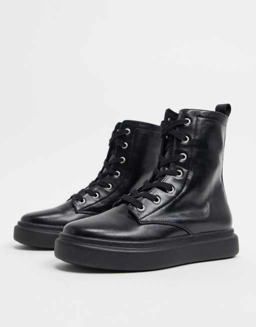 Asos flat ankle outlet boots