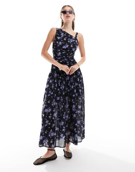 knee length dresses for ladies Green Cutout Cross-Strap Knit Maternity Midi Dress