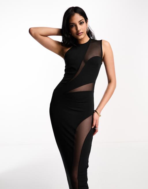 Cut out 2024 black dress