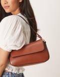 [ASOS DESIGN] ASOS DESIGN asymmetric flap shoulder bag in tan-Brown No Size Dark tan