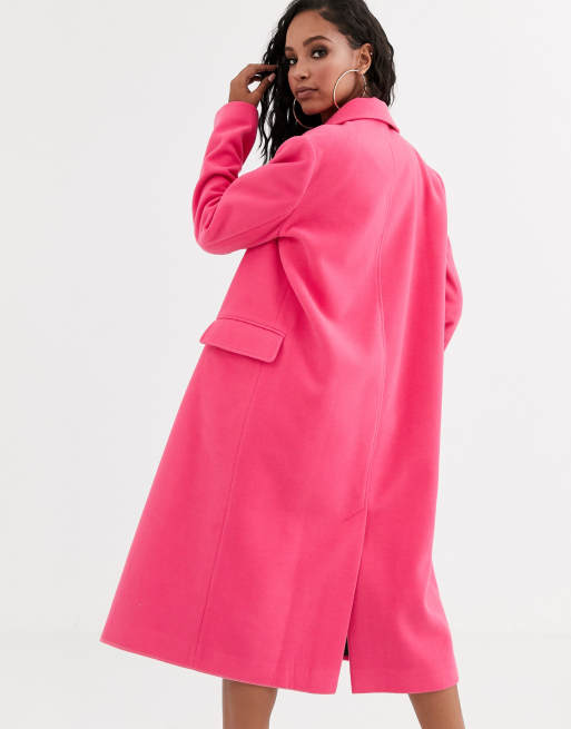 Asos on sale pink coat