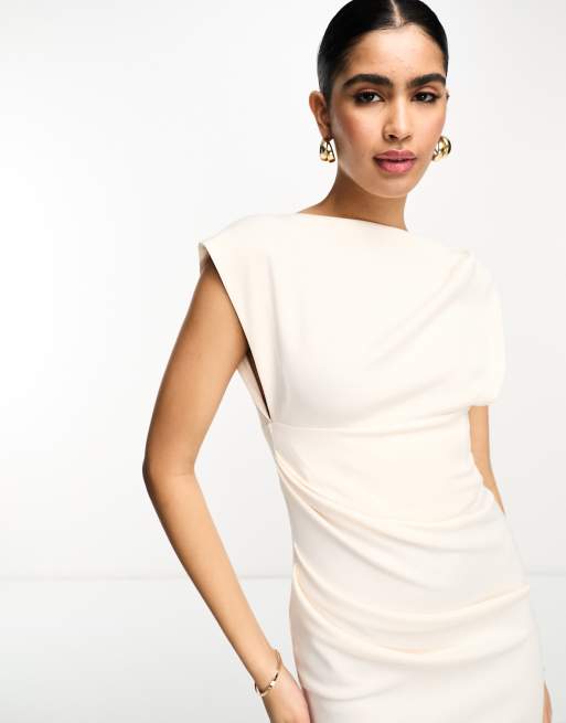 Asos cream clearance dress