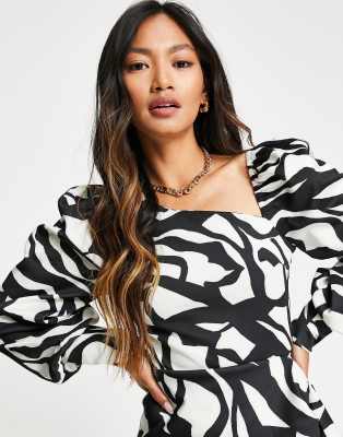 asos zebra print