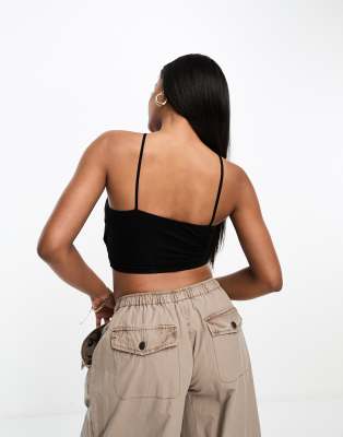 ◆typeservice◆ Lace Up Strap Top Black OSTT17BKF Amazon.com: ELLACCI Women Smooth Long Bustier Crop Top Basic