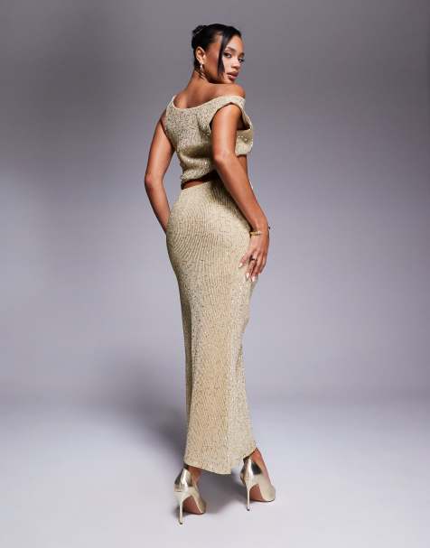 slim fit dress slacks Cocktail Hour Satin Dress in Rose Gold main image 1