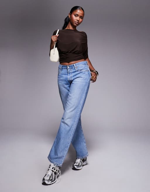 ASOS DESIGN asymmetric one shoulder short sleeve top with
