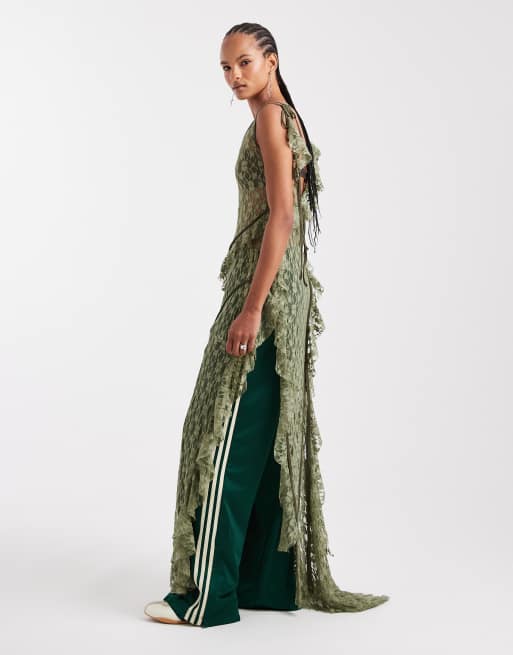 cynthia rowley silk maxi dress Cynthia Rowley Tie-Shoulder Zebra Print Maxi Dress Cream & Brown Silk –  Celebrity Owned
