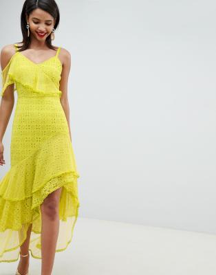 asos broderie maxi dress