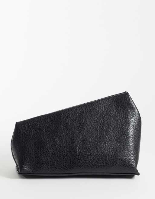 ASOS DESIGN asymmetrisk clutch i sort, 4 af 4