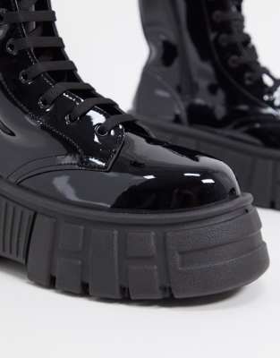 athens chunky lace up boots