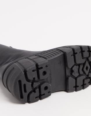 athens chunky lace up boots
