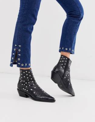 asos western ankle boots