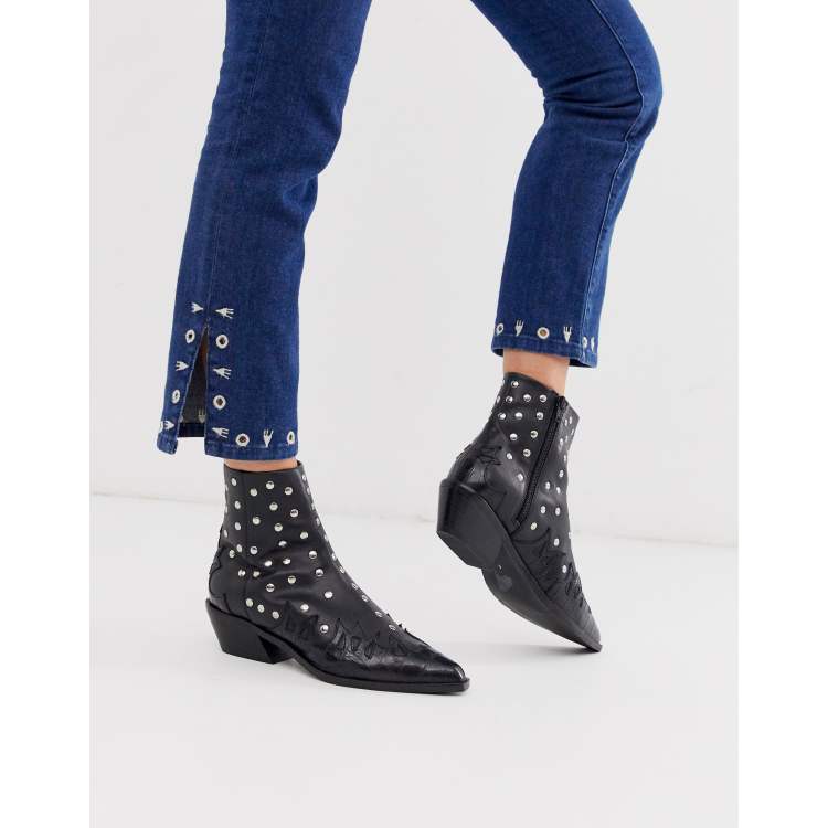 Studded ankle boots outlet asos