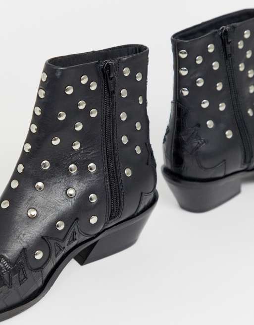 Studded store western boots