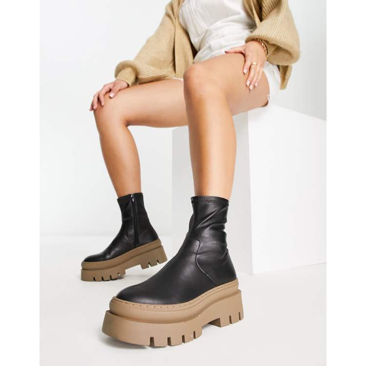 Asos design empower store chunky sock boots