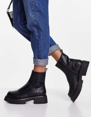 asos design atom leather chelsea boots