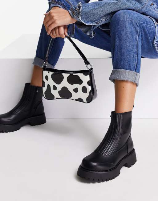 ASOS DESIGN - Atom - Stivaletti Chelsea elasticizzati neri