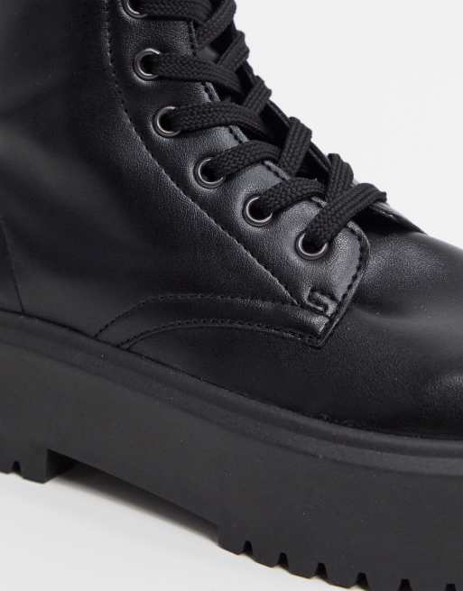 ASOS DESIGN – Attitude 2 – Schwarze Schnürstiefel mit dicker Sohle, 4 von 4