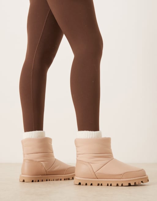 ASOS DESIGN – Audrey – Rosa vinterkängor i nylon, 4 av 4