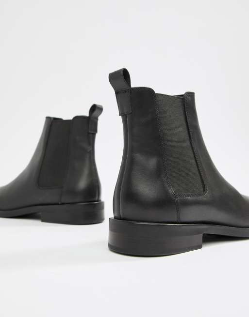 Asos design aura on sale leather chelsea ankle boots