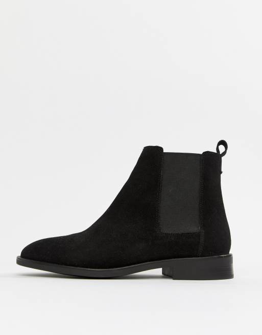 Asos design aura leather chelsea store ankle boots