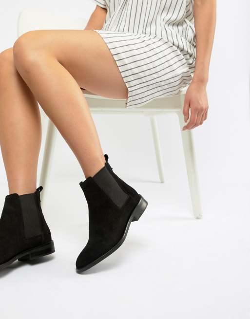 Asos design aura suede chelsea ankle boots on sale