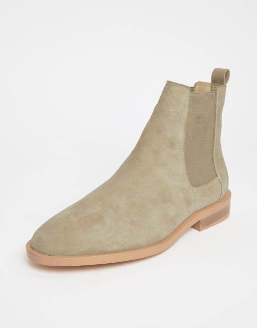 Asos design aura store suede chelsea ankle boots