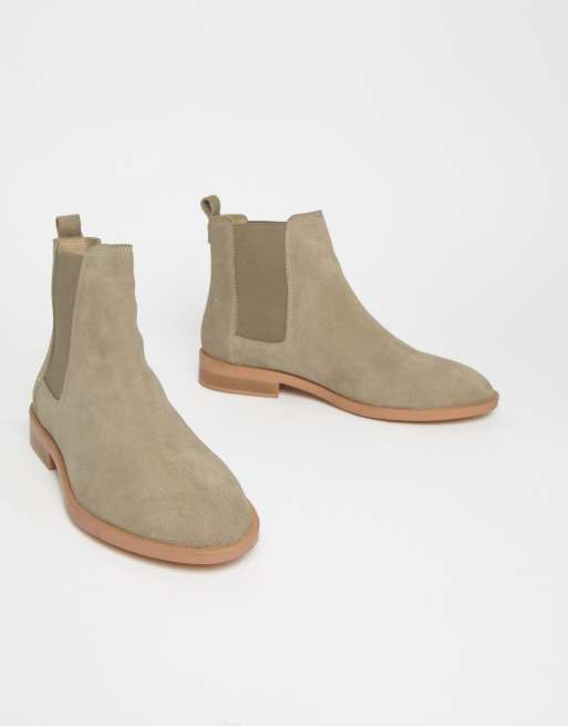 Asos design aura 2025 suede chelsea ankle boots