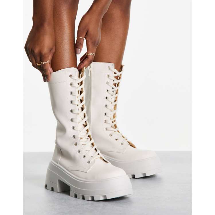 Off white best sale lace up boots