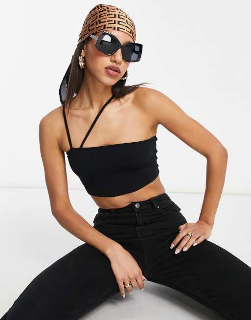 ASOS DESIGN – Ausgestellte, eckige Sonnenbrille mit Oversize-Rahmen in Schildpatt mit Farbverlauf - BLACK, 2 von 4