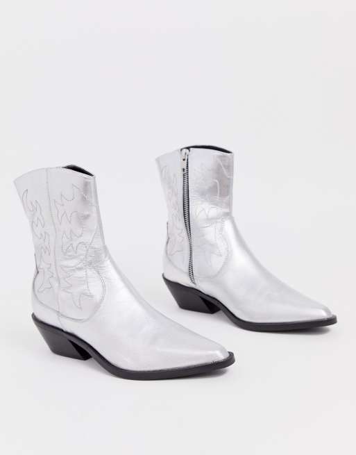 Asos 2024 silver boots