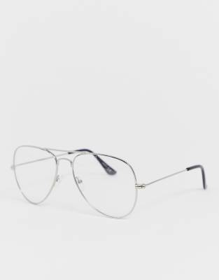 silver aviator frames