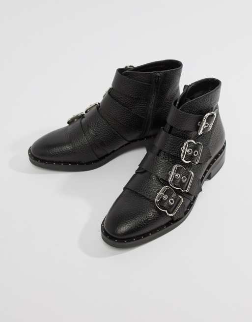 ASOS DESIGN – Avid – Nietenbesetzte Ankle-Boots aus Leder, 4 von 4
