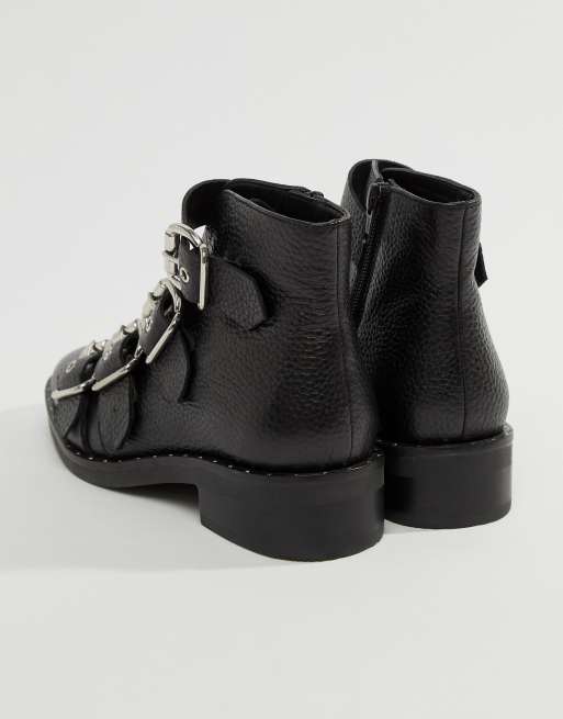 ASOS DESIGN - Avid - Stivaletti in pelle con borchie, 3 di 4