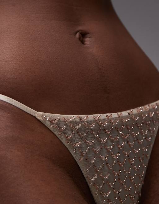 ASOS DESIGN - Avril - Completo intimo color oro