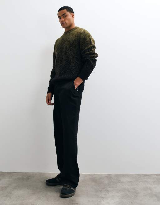 ASOS DESIGN avslappnad stickad tröja med rund halsringning i flerfärg, 2 av 9