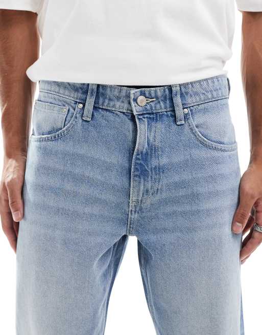 ASOS DESIGN – Avsmalnande jeans med ljusblå tvätt, 5 av 5