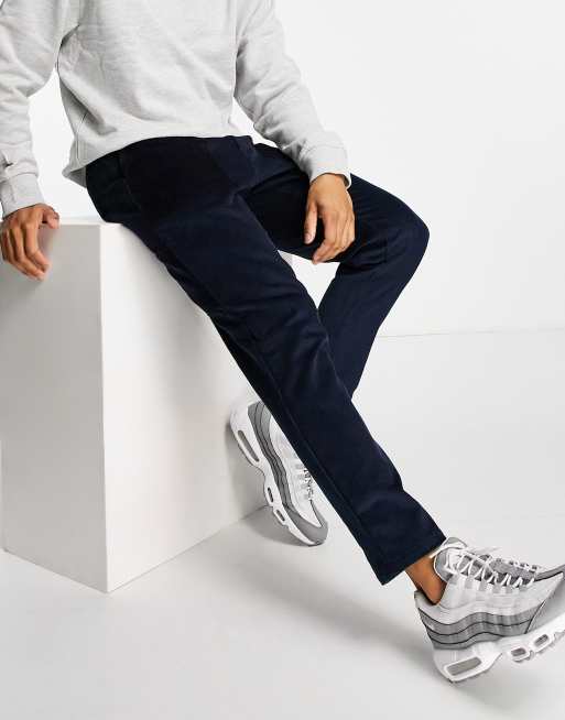 ASOS DESIGN – Avsmalnande manchesterbyxor med praktiska fickor, 4 av 4