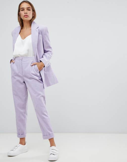 ASOS DESIGN – Lavendelfärgad manchesterkostym, 3 av 3