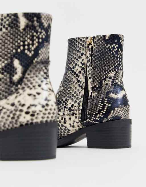 ASOS DESIGN - Awake - Slangeprintet western-støvler med tåhætte, 2 af 4