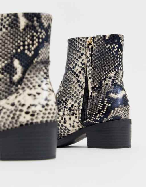 Asos snake outlet print boots