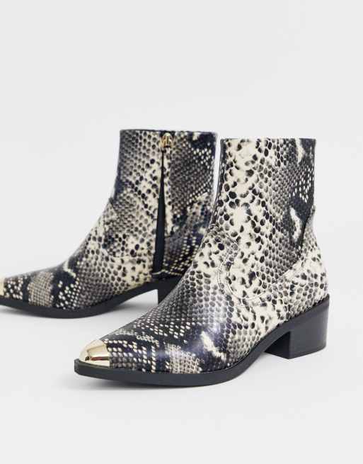 snake boots asos